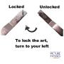 T-Screw - 25 Pack with T Screw Wrench - T-Head Security Screw - Picture Frame Locking Hardware to Lock Artwork T-Screw - 25 Pack with T Screw Wrench - T-Head Security Screw - Picture Frame Locking Hardware to Lock Artwork
