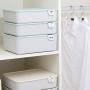 TOPBATHY 2pc Underpants Storage Boxes Plastic Panties Drawer Closet Organizer 10 Compartments Dividers Underwear Storage Boxes for Bedroom Dormitory