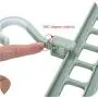 Multi-Port Support Circle Clothes Hanger Clothes Drying Racks Multifunction Plastic Scarf Clothes Hanger Hangers Storage Rack (Khaki)