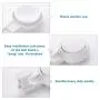 Suction Cups Hooks for Shower Reusable Waterproof Utility Hooks(2 Pack) Heavy Duty Vacuum Suction Home Kitchen Bathroom Wall Hooks Hanger for Towel Loofah Cloth Key & Ceiling Hanger