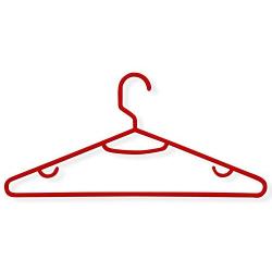 Honey-Can-Do HNG-01522 Recycled Plastic Hangers, 15-Pack, Red