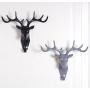 Copter ORGANBOO Creative American hook deer head modeling wall decoration hanger suction cup living room bedroom coat key hooks (Black)