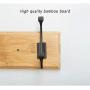LAXF-Wall Coat Racks with Hooks/Hangers Coat Rack Bamboo Clothes Hook Dorm Room Bedroom on The Wall Wall-Mounted Hook Hanger Multifunction Straight Edge Retro Color (Size : 48.4cm)