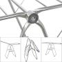 Aviat Clothes Drying Rack Foldable Floor Free Standing Holder,Multifunction&Stainless Steel&Durable,Balcony Coat Hanger Stand Storage for Clothes, Suits,Towel,Hang Laundry [Ship from USA] (Silver)