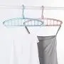 HJYPYJ Magic Hanger,Pp Non-Slip Folding Hanger,Removable Hooks,Suitable for Storage,Hanging Clothes,40X20cm Durable/Green / 4 pcs
