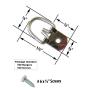Heavy Duty D-Ring Picture Hangers - 100 Pack - 1 Screw