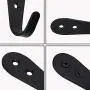 Wall Hooks 8 Pcs,Coat Hooks, Stainless Steel Hook, Garage, Luggage Key Hook, Bathroom Kitchen Dining Room,Heavy Duty, Indoor and Outdoor Hooks (Black Bent Hooks) Wall Hooks 8 Pcs,Coat Hooks, Stainless Steel Hook, Garage, Luggage Key Hook, Bathroom Kitchen Dining Room,Heavy Duty, Indoor and Outdoor Hooks (Black Bent Hooks)