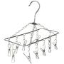 Honey-Can-Do DRY-01102 Clothes Drying Hanger Rack with 12 Clips, Chrome Honey-Can-Do DRY-01102 Clothes Drying Hanger Rack with 12 Clips, Chrome