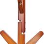 SHELFDQ Solid Wood Tree Coat Rack European Style Hotel Floor Clothes Rack Simple Creative Hanger (Color : Pure White)