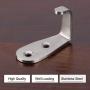 uxcell 5pcs Wall Hook Stainless Steel Wall Mounted Hooks Coat Towel Wall Clasp Bedroom Clothes Hangers W Screws Silver Tone
