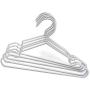 KOOBAY 30Pack 12.6inch Silver Metal Hangers Non Slip Suit Coated Wire Aluminum Children Storage Baby Hangers