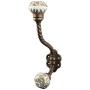 Indianshelf Handmade 1 Artistic Vintage Grey Iron Hexagon Small Clothes Hooks Hangers/Coat Hooks Wall Mounted