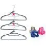 Tinksky Non Slip Flocked Coat Suit Shirt Clothes Hangers Hooks Holders - 12pcs Tinksky Non Slip Flocked Coat Suit Shirt Clothes Hangers Hooks Holders - 12pcs