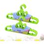Cabilock Clothes Hanger 10PCS Cute Bow Childrens Hangers Solid Plastic Hangers Kids Home Hangers Clothes Hanging Racks (Green)