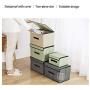HUTTLY Non-Woven Storage Box，Clothes Storage Boxes Fabric Folding Household Storage Boxes Finishing Boxes Clothing Storage Boxes Non-Woven Cover (Green)