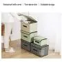 HUTTLY Non-Woven Storage Box，Clothes Storage Boxes Fabric Folding Household Storage Boxes Finishing Boxes Clothing Storage Boxes Non-Woven Cover (Green)