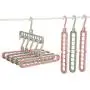 Home Storage Clothes Hanger Drying Rack Plastic Scarf Clothes Hangers Storage Racks Wardrobe Storage Hanger 10pcs Random Color