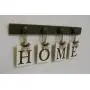 Laundry Room Sign Wall Decor Personalized Hanging Letters includes Wooden Hook Hangers and Letter Word LAUNDRY in Chocolate Brown