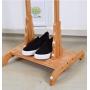 Q_Entryway Furniture Bamboo Coat Rack Floor Hanger Creative European Clothes Rack Living Room Bedroom Solid Wood Floor Hanger Hall Trees