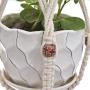 Flosky 3pcs/Set Handmade Macrame Plant Hanger Indoor Outdoor Hanging Basket Flower Pots