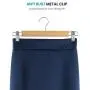 High-Grade Wooden Pants Hangers with Metal Clips 20 Pack Grip Clip Pants Hanger, Smooth Finish Solid Wood Jeans/Skirt Hanger, 360° Swivel Hook - Clip Hanger for Pant, Skirts, Slacks, Bottoms Hangers