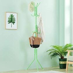TD Creative Metal Coat Rack, Porch Bedroom Hanger, Home Simple Clothes Shelves Bag Rack (Color : Green)