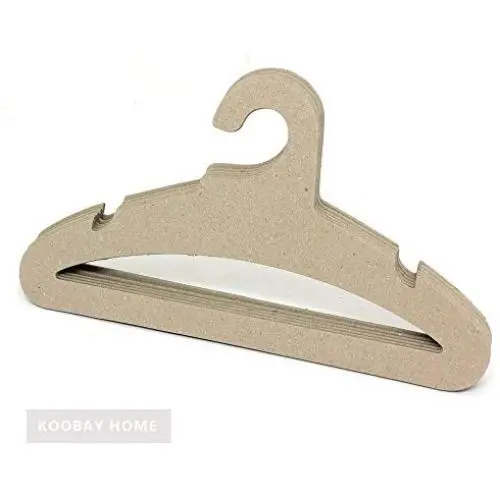 KOOBAY 50Pack 17" Eco Paper Cardboard Shirt Recyclable Cloth Coat Hangers KOOBAY 50Pack 17" Eco Paper Cardboard Shirt Recyclable Cloth Coat Hangers