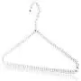 HANGERWORLD Pack of 6 Premium Metal Elegant Clothes Hangers Covered in Pearl Beads - 15.7 Inches