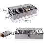 HOMFREEST Under Bed Shoe Storage Organizer for Closet [Set of 2] Adjustable Dividers Shoe Container Boxes Bedding Storage with Clear Cover