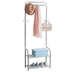 WZP Household Coat Rack Hall Floor Rack Bedroom Multi-Purpose Clothes Rack Simple Living Room Stainless Steel Hanger Modern