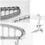 HJYPYJ Magic Hanger,Pp Non-Slip Folding Hanger,Removable Hooks,Suitable for Storage,Hanging Clothes,40X20cm Durable/Green / 4 pcs