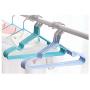 10pcs Children Baby Clothes Hanger Clothes Drying Rack Non-Slip Metal Shirt Hook Hangers Coat Hanger Clothes Random Color