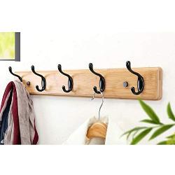 Wall-Mounted Coat Rack, Clothes Hat Shelf Wall Hanger / Solid Wood Wall Hanger Coat Rack / Multiple Clothes Hanger / Door Hanger / Hanger / Wall Hanger / 7.515(35.6~74)cm for Coat, Scarf, Bag, Hat