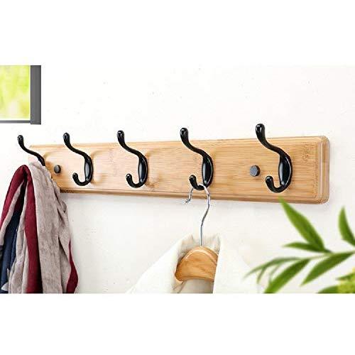 Wall-Mounted Coat Rack, Clothes Hat Shelf Wall Hanger / Solid Wood Wall Hanger Coat Rack / Multiple Clothes Hanger / Door Hanger / Hanger / Wall Hanger / 7.515(35.6~74)cm for Coat, Scarf, Bag, Hat