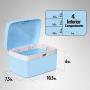Medicine Lock Boxes for Safe Medication Storage - Childproof Prescription Bottle Organizer - Lockable Combination Chest (4 Digit Custom Code) Medicine Cabinet w/Separate Compartments | Storage Lockbox