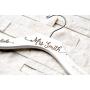 6 Personalized, Engraved Contour Wedding Hanger by Left Coast Original