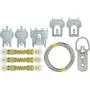 HIGH & MIGHTY 515312 Tool Free Picture Hanging Kit, 13 Pieces, up to 60LB Limit, Silver HIGH & MIGHTY 515312 Tool Free Picture Hanging Kit, 13 Pieces, up to 60LB Limit, Silver