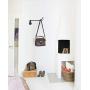 Mkono 2 Pack Wall Mounted Clothes Hanger with Swing Arm Holder Metal Hanging Drying Rack Space Saver for Closet Organizer, Bathroom, Bedroom, Laundry Room, Black
