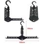 lliang Hangers Hanger Rack Clothes Space Saver Folding Hanger Multifunctional Magic Clothes Rack for Clothes Closet Organizer