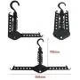 lliang Hangers Hanger Rack Clothes Space Saver Folding Hanger Multifunctional Magic Clothes Rack for Clothes Closet Organizer