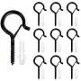 Benvo 10 Pieces Outdoor Q-Hanger Easy Release Screw Wire Hanger Hooks Christmas Light Hooks with Safe Buckle for String Lights New Year Party Outside Led Wire and Fairy Light Hangers for House Garage Benvo 10 Pieces Outdoor Q-Hanger Easy Release Screw Wire Hanger Hooks Christmas Light Hooks with Safe Buckle for String Lights New Year Party Outside Led Wire and Fairy Light Hangers for House Garage