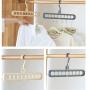 10pcs Random Color Home Storage Organization Clothes Hanger Drying Rack Plastic Scarf Clothes Hangers Storage Racks Wardrobe Storage Hanger