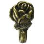 The Hillman Group 122292 Rose Push Pin Hanger, Antique Brass The Hillman Group 122292 Rose Push Pin Hanger, Antique Brass