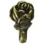 The Hillman Group 122292 Rose Push Pin Hanger, Antique Brass
