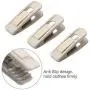 NeDonald Velvet Hangers Clips 24 Pack Pants Hangers Velvet Clips Strong Finger Clips Perfect for Thin Velvet Hangers (Beige) NeDonald Velvet Hangers Clips 24 Pack Pants Hangers Velvet Clips Strong Finger Clips Perfect for Thin Velvet Hangers (Beige)