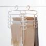 Viaste Plastic Clothes Hangers - Multi-Function Five-Layer Towel Hanging Clothes Hanging Adult Hanger Organize Your Clothes,1Pcs