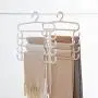 Viaste Plastic Clothes Hangers - Multi-Function Five-Layer Towel Hanging Clothes Hanging Adult Hanger Organize Your Clothes,1Pcs
