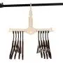 Iddefee Clothes Hanger 20 Sets of Windproof Anti-Slip Pants Rack Thickening Practical Telescopic Hanger Folding Hanger Multi-Function Telescopic Foldable Hanger Pants Hangers