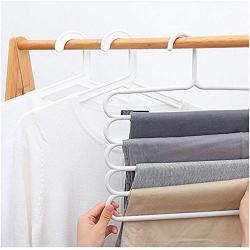 5PC Random Color 5 Layers Hangers Multifunctional Clothes Hangers Pants Storage Hangers Cloth Rack Multilayer Storage Cloth Hanger Decoration