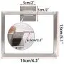 SUMNACON Modern Square Hand Towel Ring, Stainless Steel Towel Hanger Holder Organizer for Shower Bathroom Kitchen, Wall-Mounted Towel Rack/Bar with Hardwares, Silver